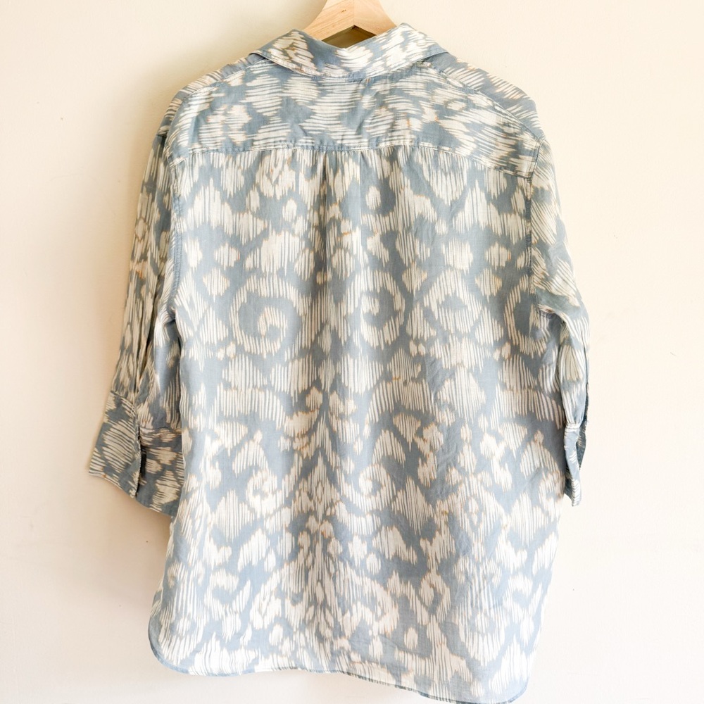 Zara Printed Rami Shirt Size Small - Picture 9 of 9